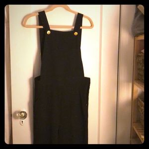 Zara Black overall jumpsuit